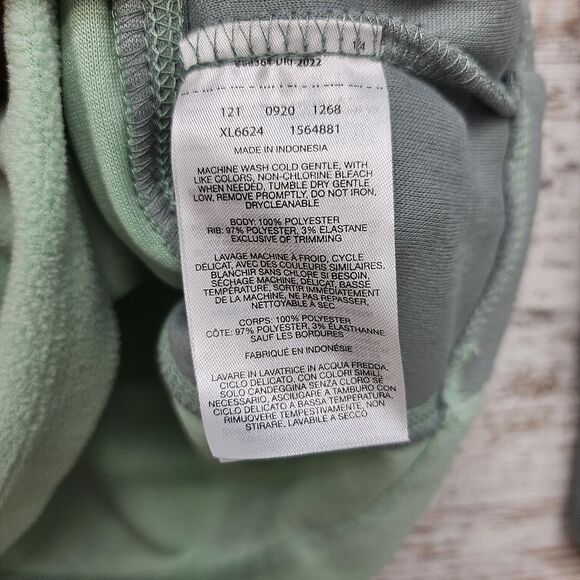 Columbia Quarter Zip Fleece Pullover Sweatshirt Size Lg Mint/Sage Green Two Tone - Picture 5 of 7